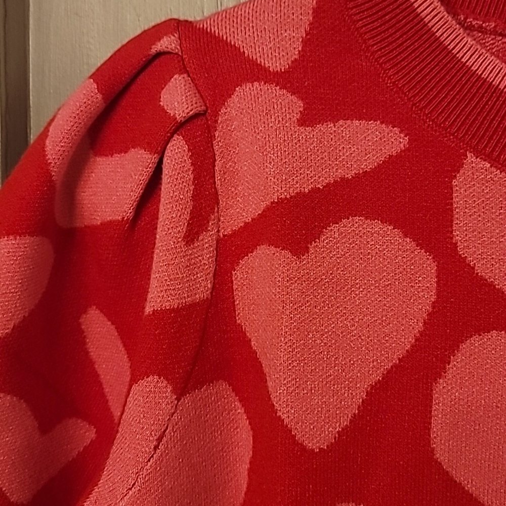 Valentines Heart Knit Sweater - Picture 2 of 4